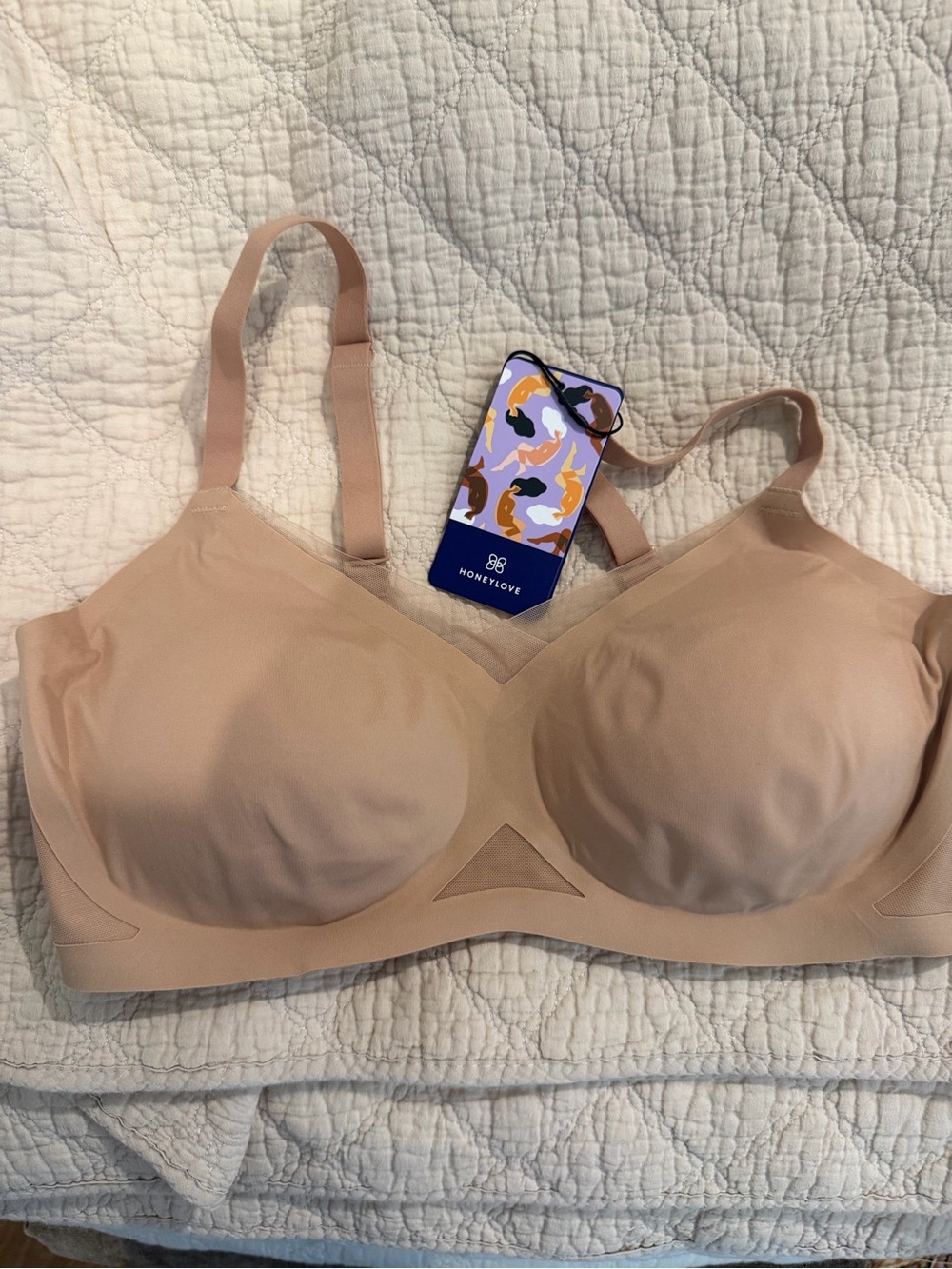 Honeylove Seamless Wireless Bra in Beige